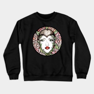 Pretty Round Roses Crewneck Sweatshirt